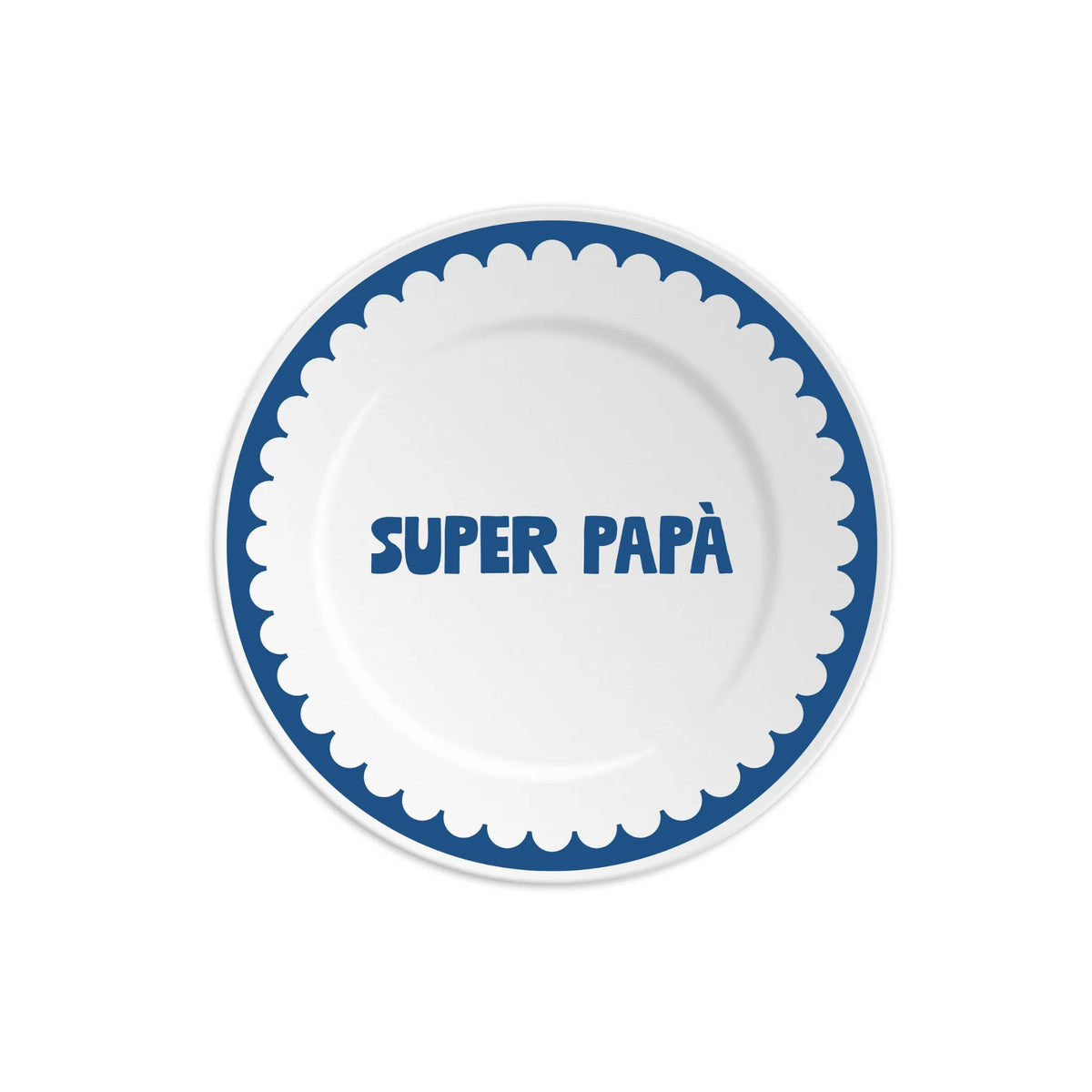 SUPER PAPÀ - piatto in ceramica Made in italy