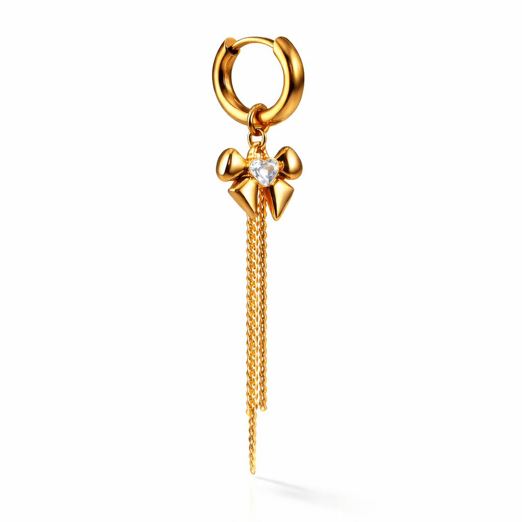 GOLDEN BOW – Einzelner Ohrring
