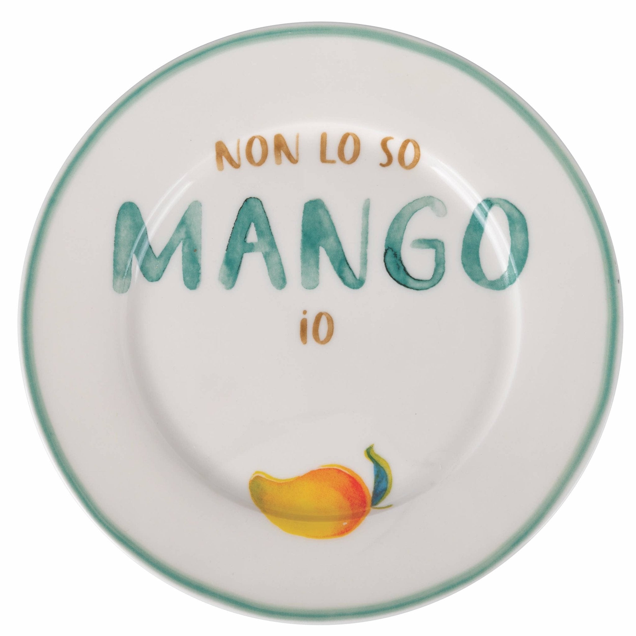 6 Piattini Frutta con scritta - Maravigghia Sicily