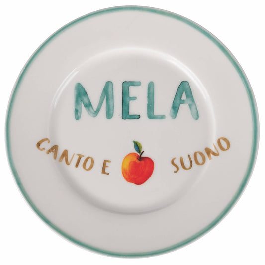 6 Piattini Frutta con scritta - Maravigghia Sicily