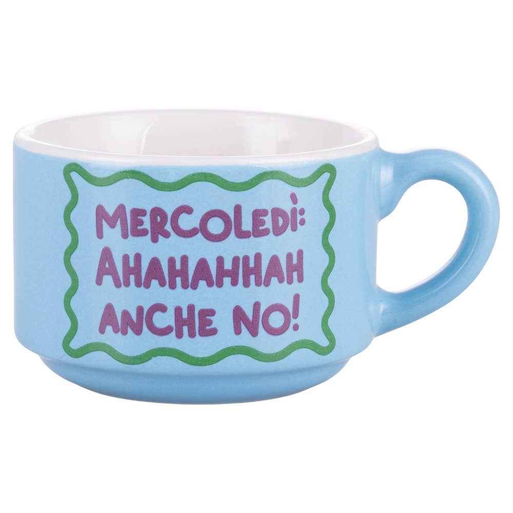 Set 6 tazzine caffè 90 ml in gres con stand, More Amor