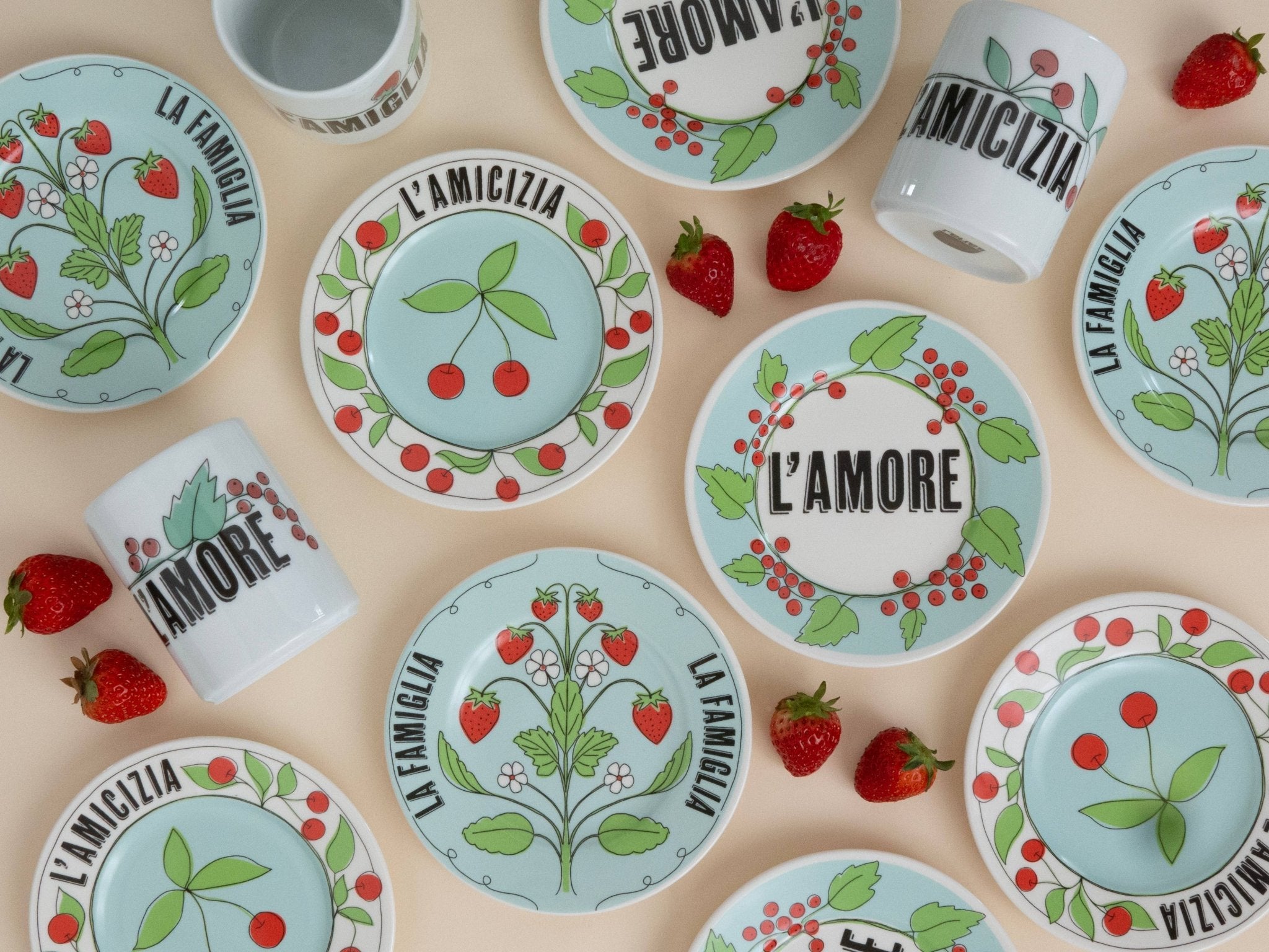 L'AMORE - Piatto in porcellana con scritta - Maravigghia for Sicily