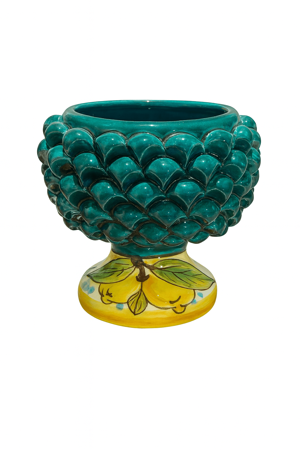 Mezza pigna in ceramica di Santo Stefano di Camastra - Maravigghia Sicily