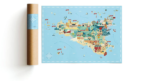 Poster Sicilia - Maravigghia for Sicily