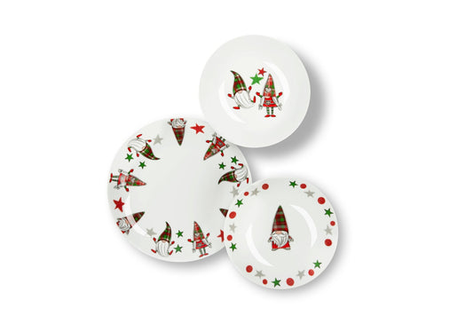 Servizio Piatti 18 Tartan Gnome - Maravigghia Sicily