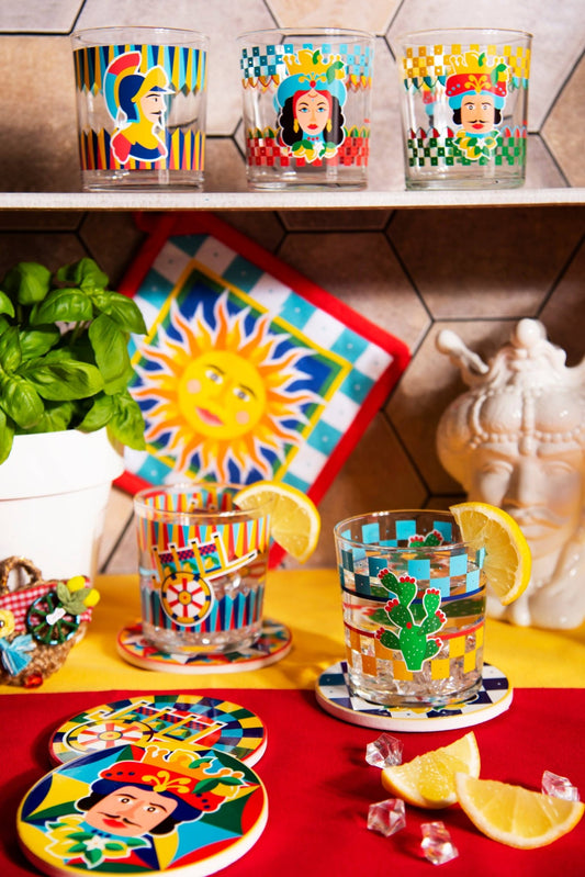 Set 6 Bicchieri Sicilia - Maravigghia Sicily