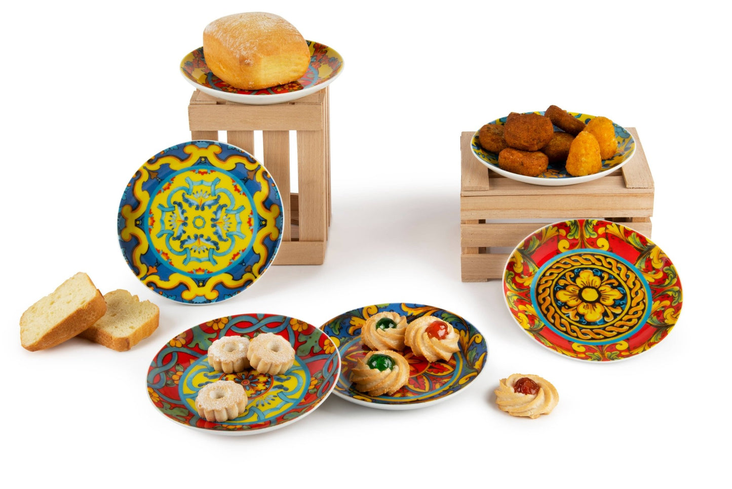 Set 6 Piattini Aperitivo Trinacria - Maravigghia Sicily