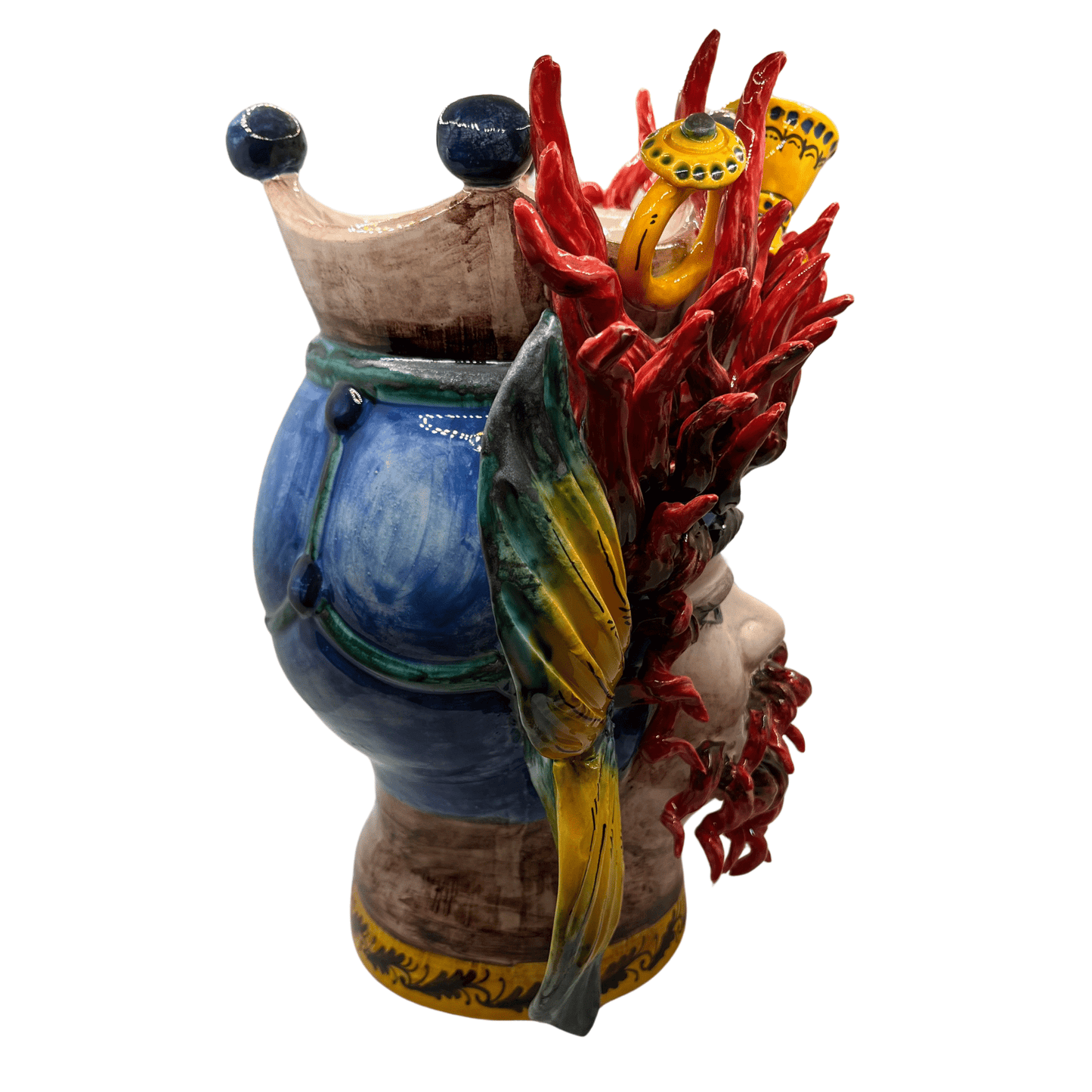 Teste di Moro Colapesce in ceramica di Santo Stefano di Camastra - Maravigghia Sicily