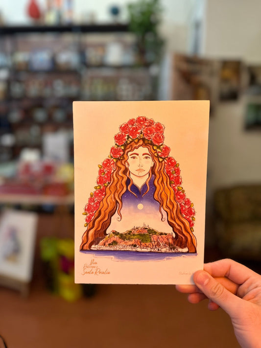 Santa Rosalia Palermo - Illustrazione - Stefano Lo Voi - Maravigghia for Sicily