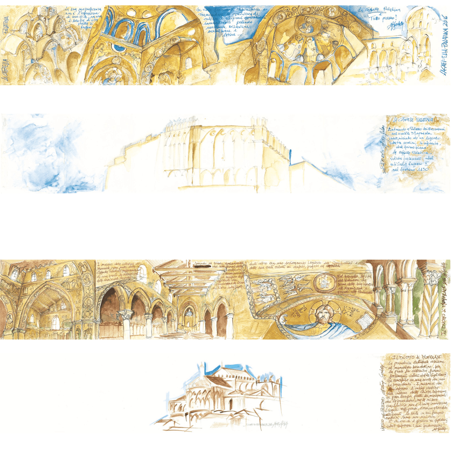 10 Carnet di Viaggio arabo - normanno - Maravigghia Sicily