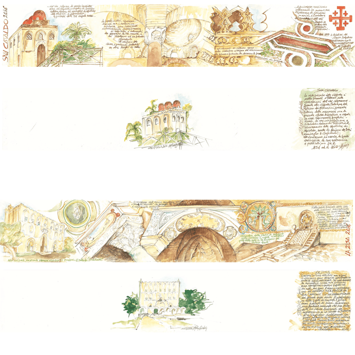 10 Carnet di Viaggio arabo - normanno - Maravigghia Sicily