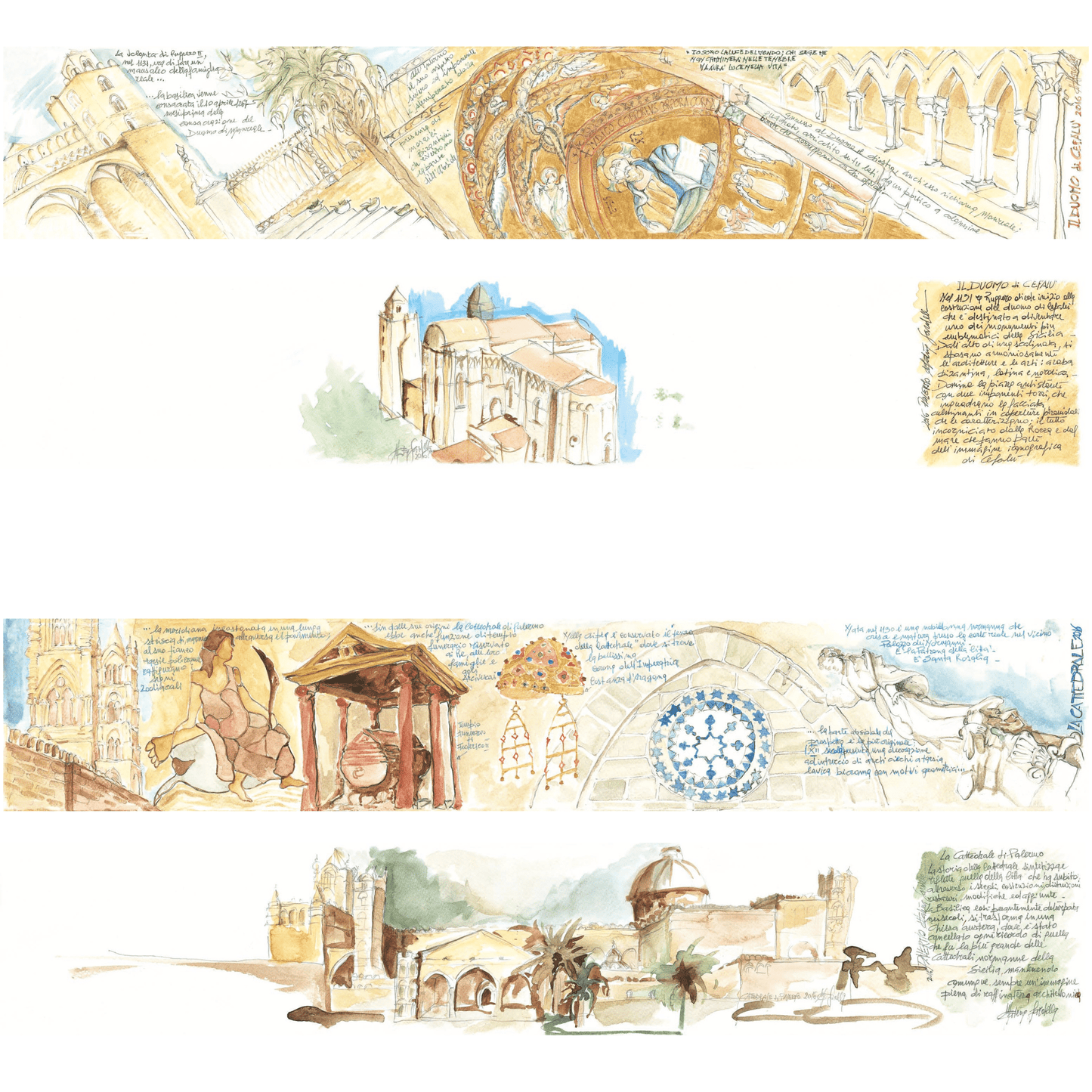 10 Carnet di Viaggio arabo - normanno - Maravigghia Sicily