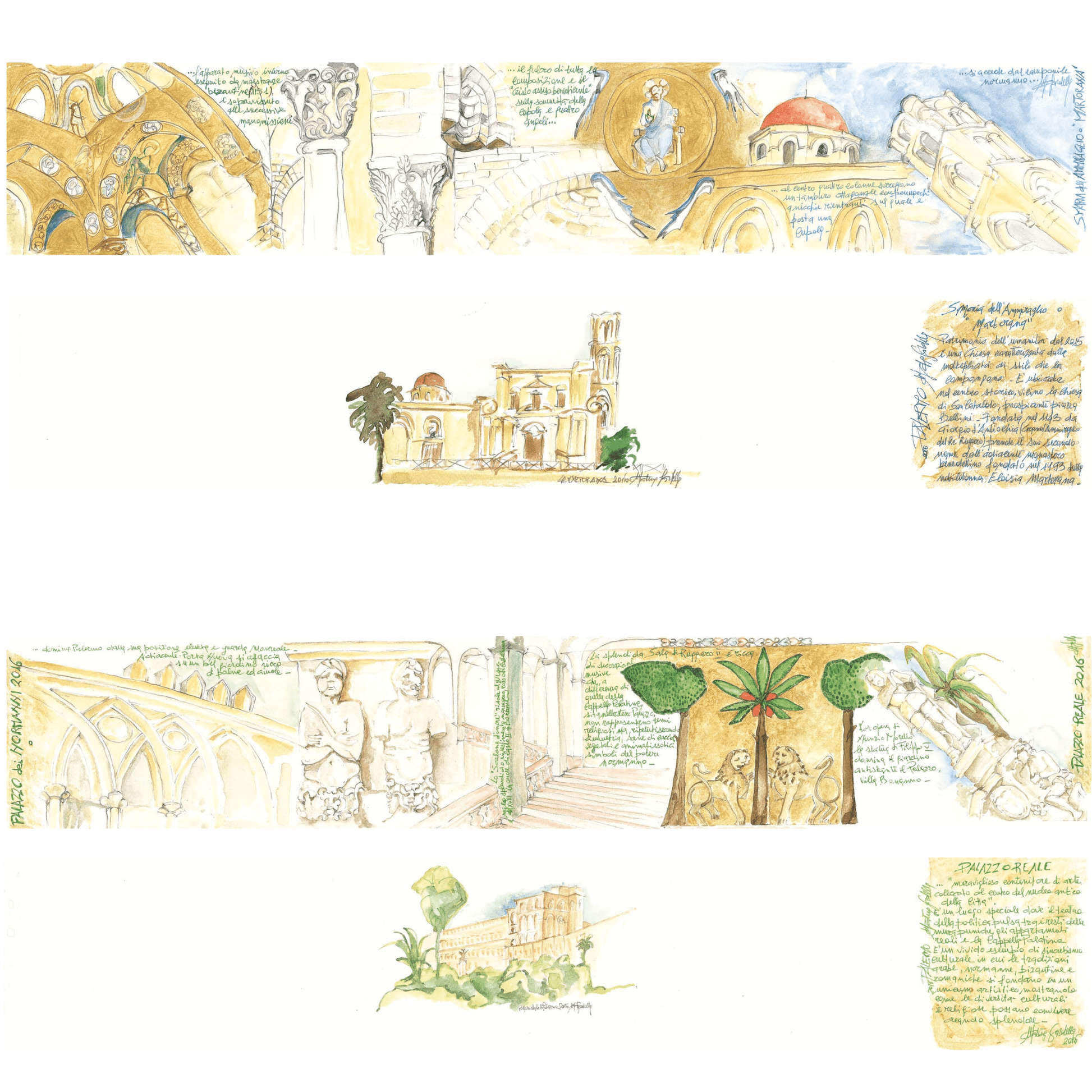 10 Carnet di Viaggio arabo - normanno - Maravigghia Sicily