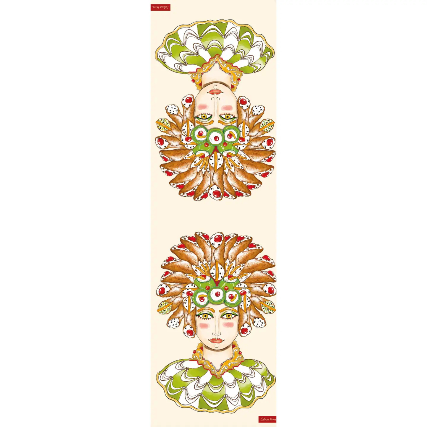 Runner Moro Cassata 45x150 cm