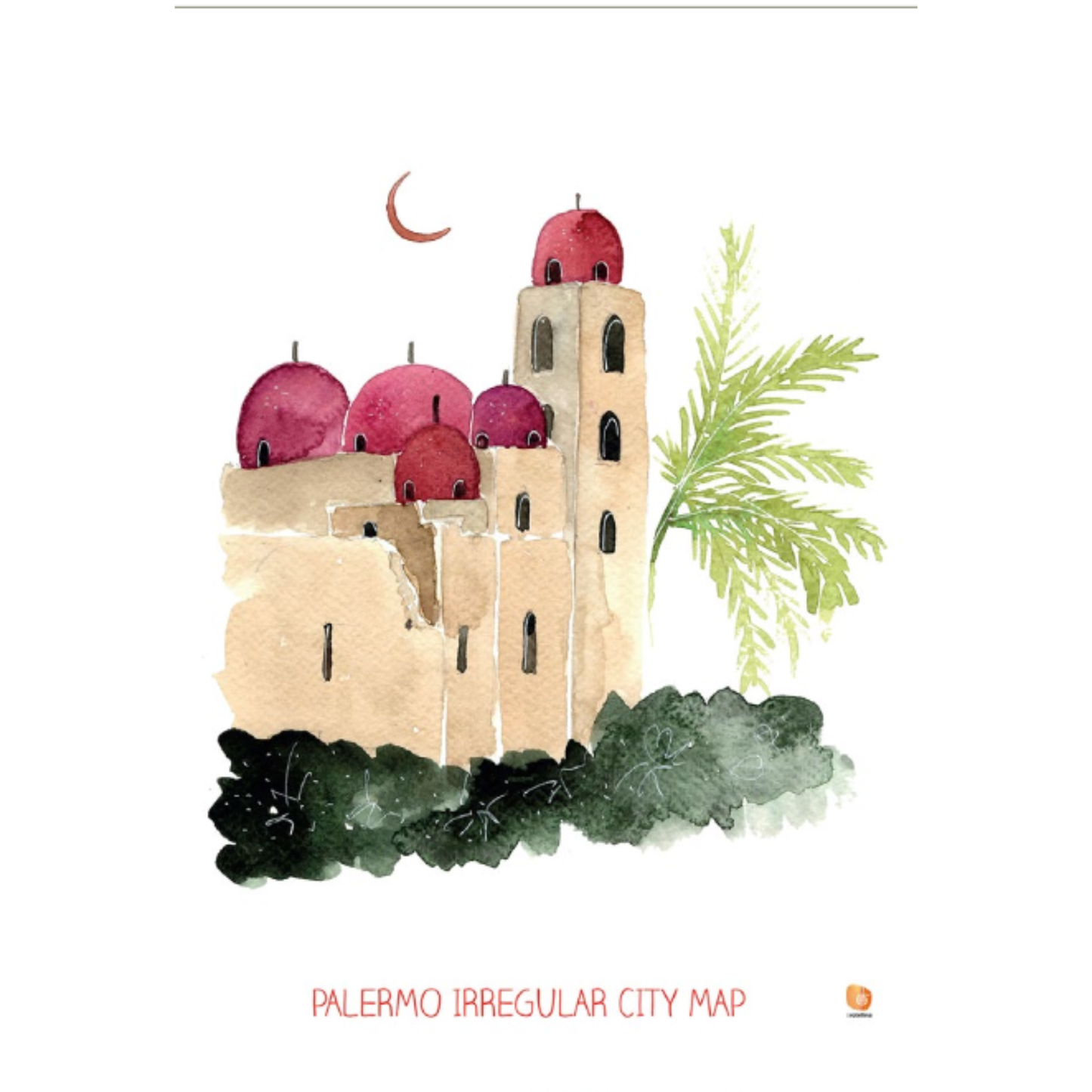 Strofinacci Palermo irregular city map