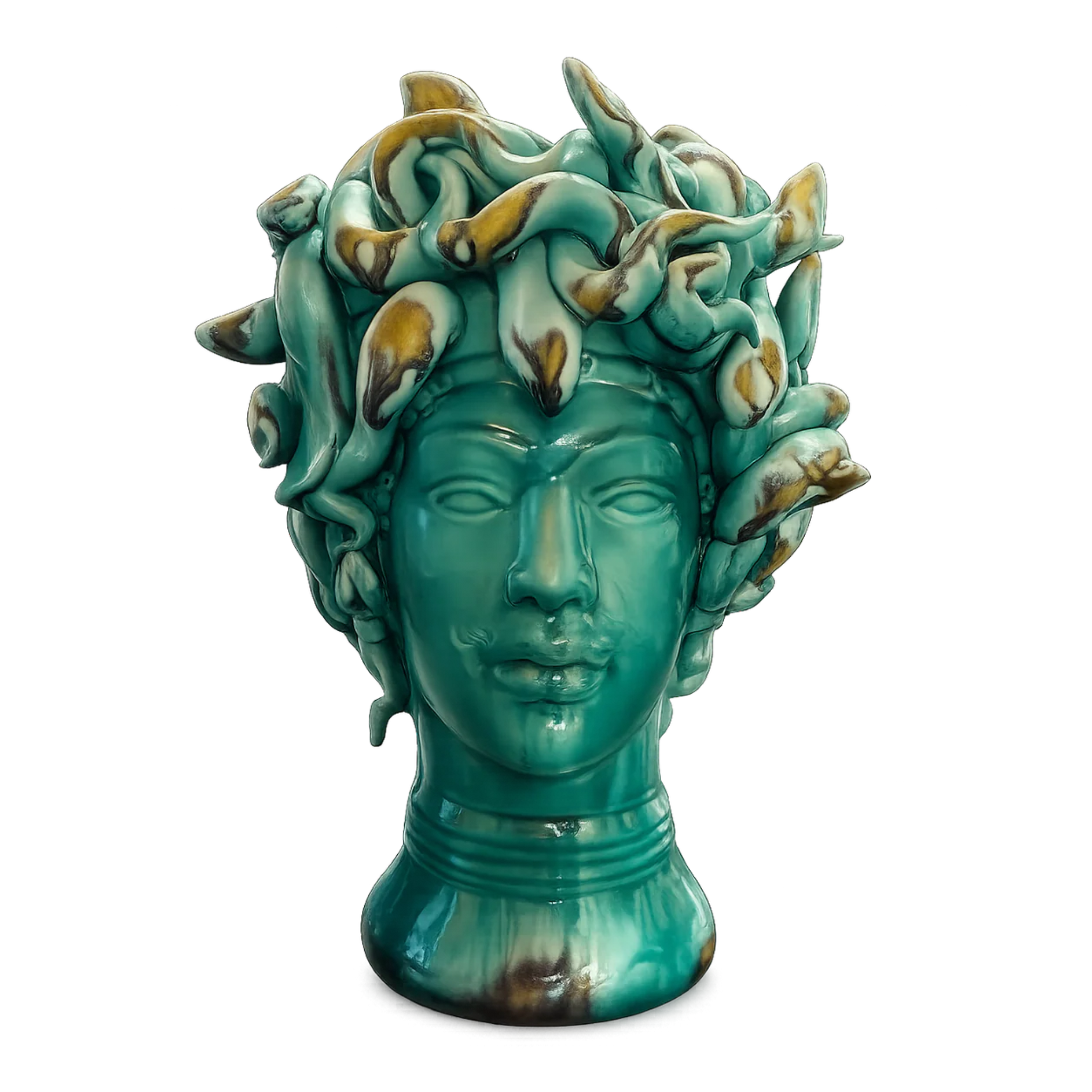 Testa di Medusa in ceramica di Santo Stefano di Camastra