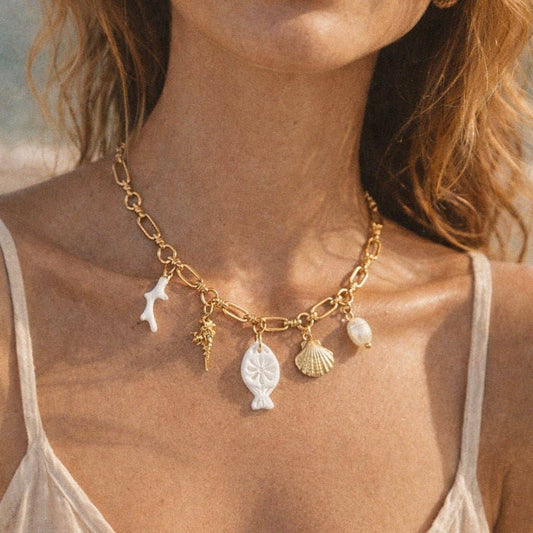 THE SEA FOAM - Collana con charms