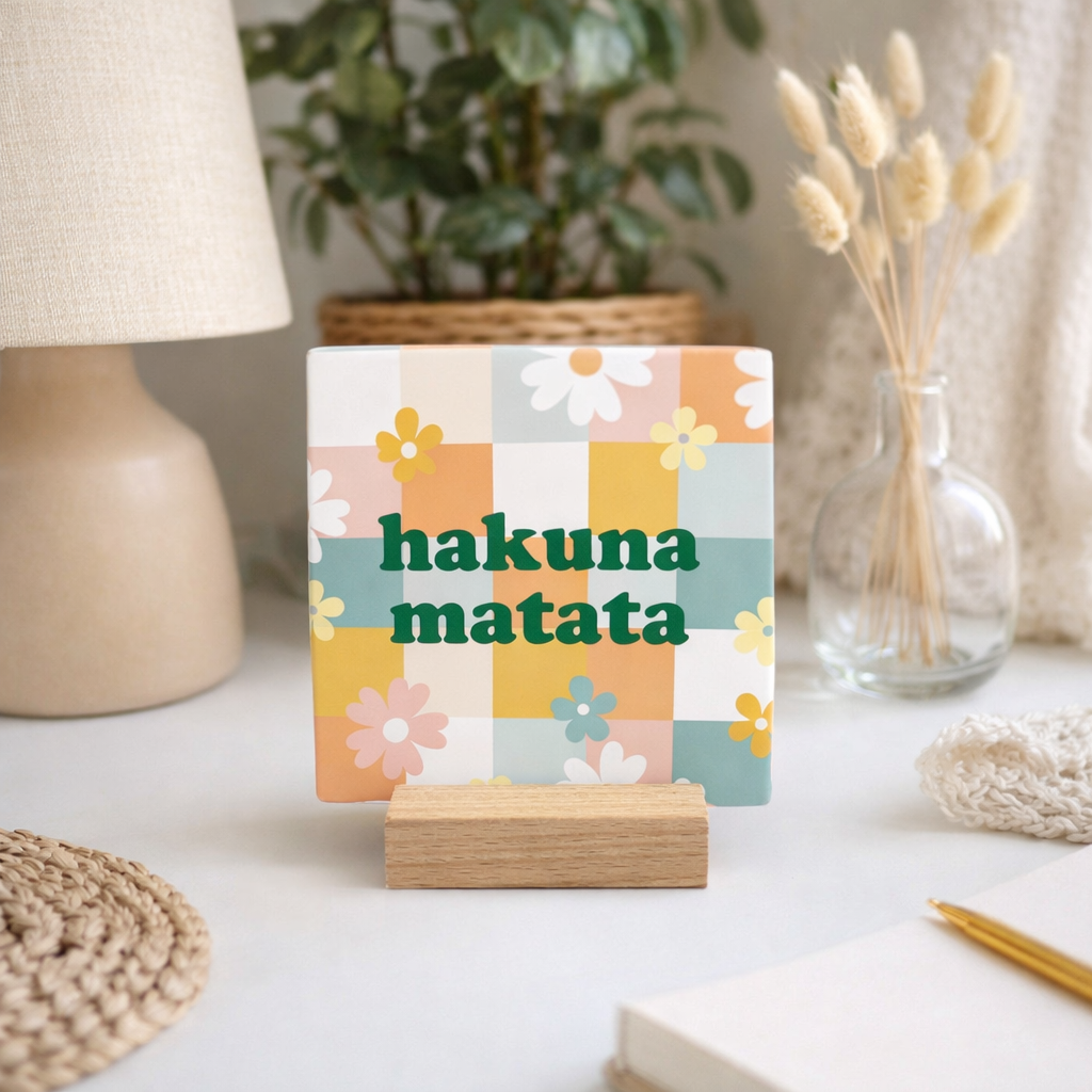 Hakuna matata - piastrella in ceramica