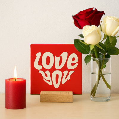 Ich liebe dich - Keramikfliese