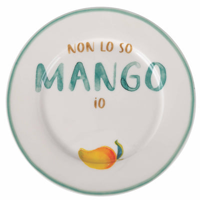 6 Piattini Frutta con scritta - Maravigghia Sicily