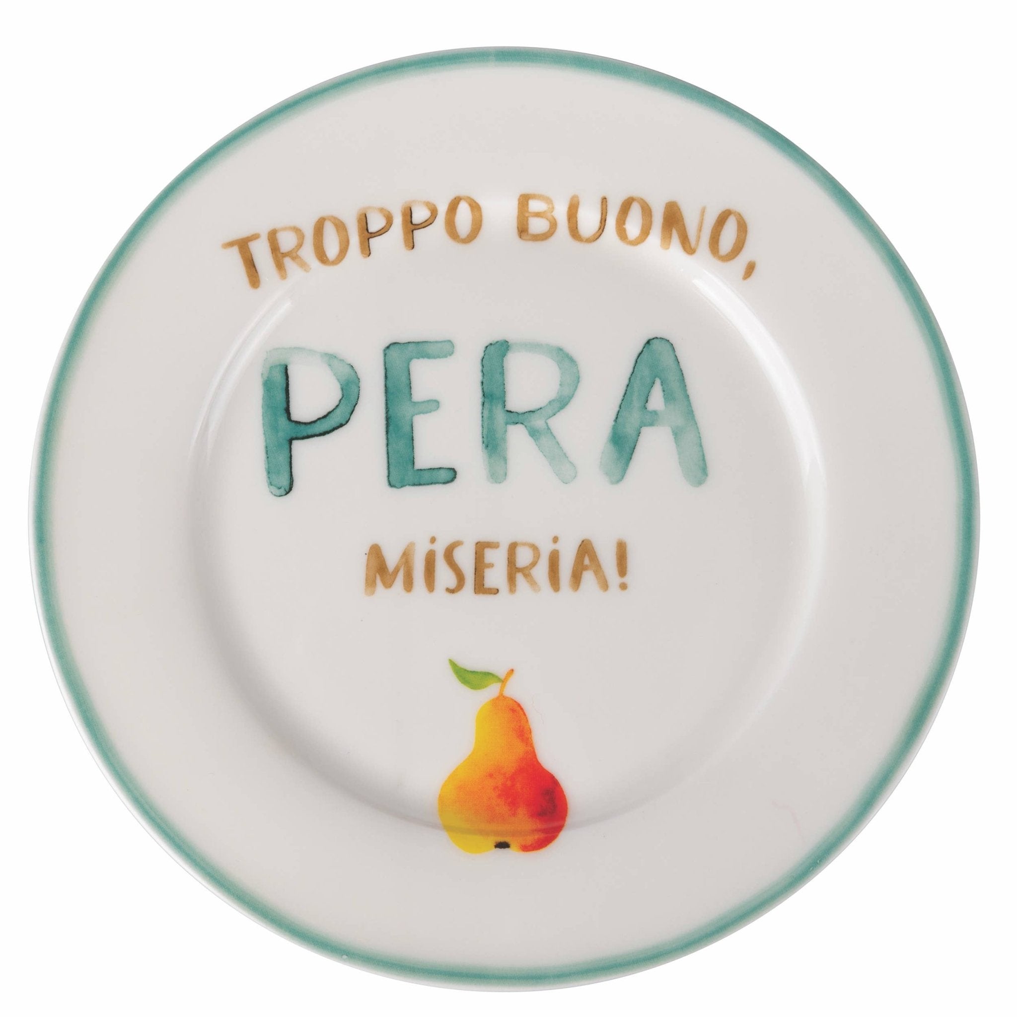 6 Piattini Frutta con scritta - Maravigghia Sicily