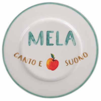 6 Piattini Frutta con scritta - Maravigghia Sicily