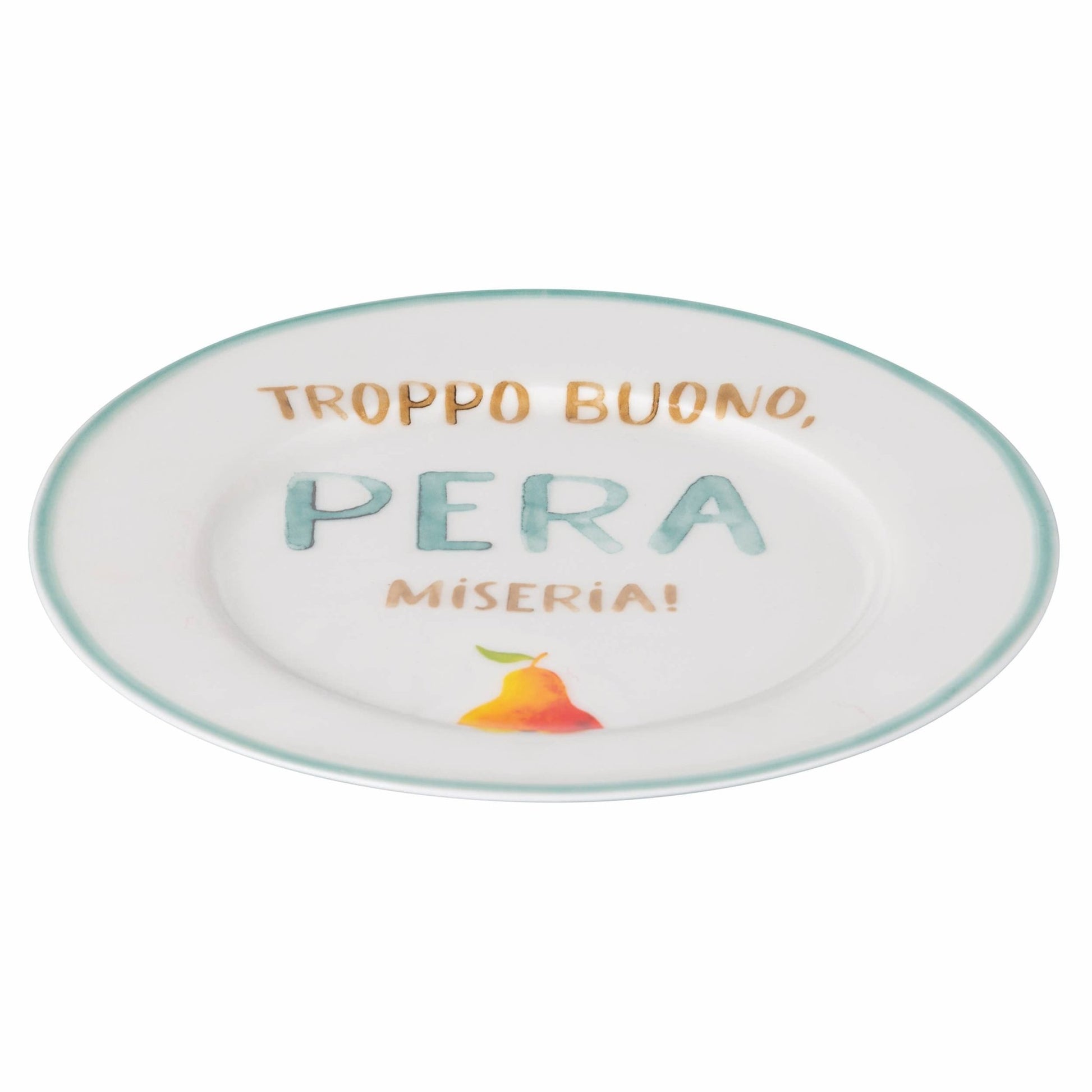 6 Piattini Frutta con scritta - Maravigghia Sicily