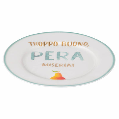 6 Piattini Frutta con scritta - Maravigghia Sicily