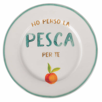 6 Piattini Frutta con scritta - Maravigghia Sicily