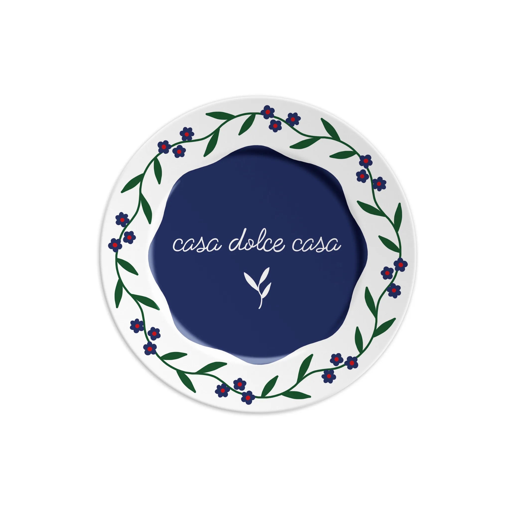 HOME SWEET HOME - Porcelain plate with writing