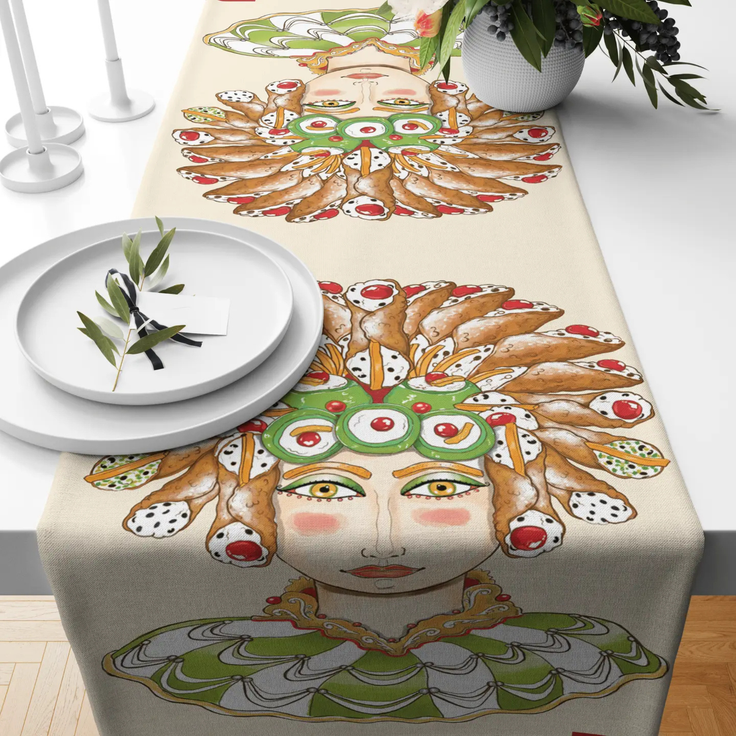 Runner Moro Cassata 45x150 cm