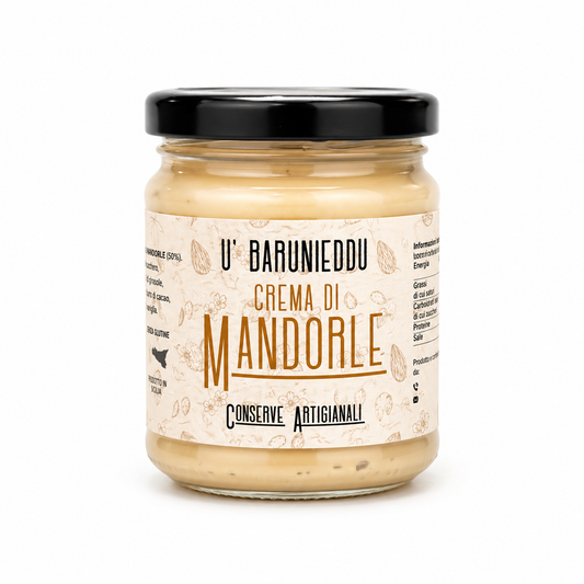 Crème sucrée à tartiner d'amandes siciliennes-100g