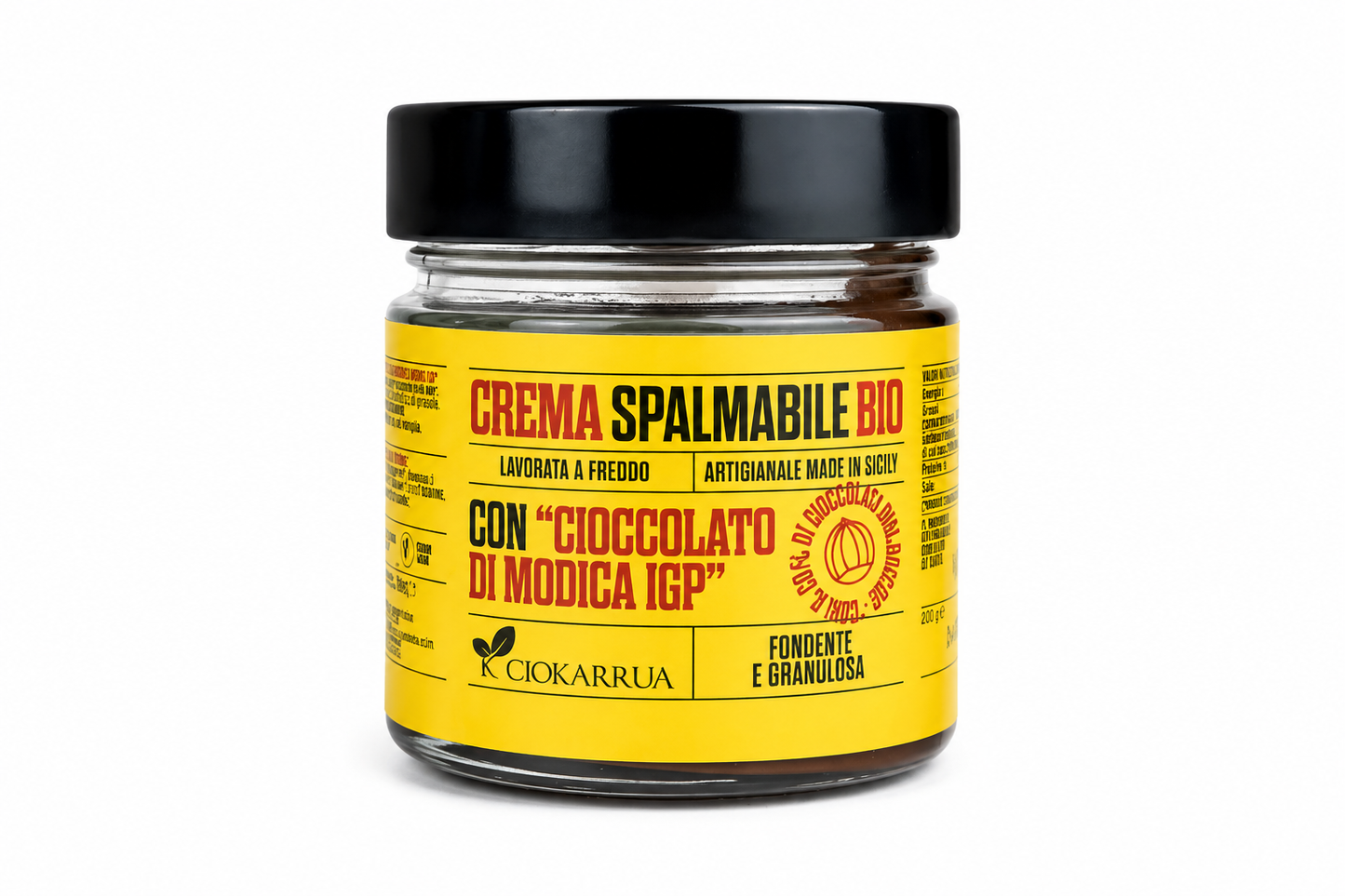 Crema spalmabile al cioccolato di Modica IGP