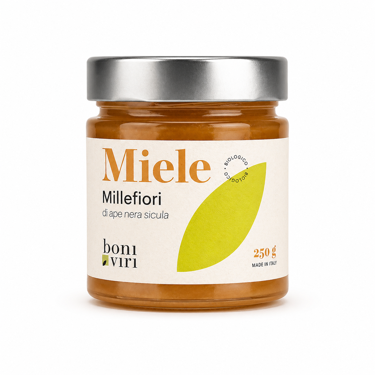 Miele Millefiori biologico di ape nera sicula