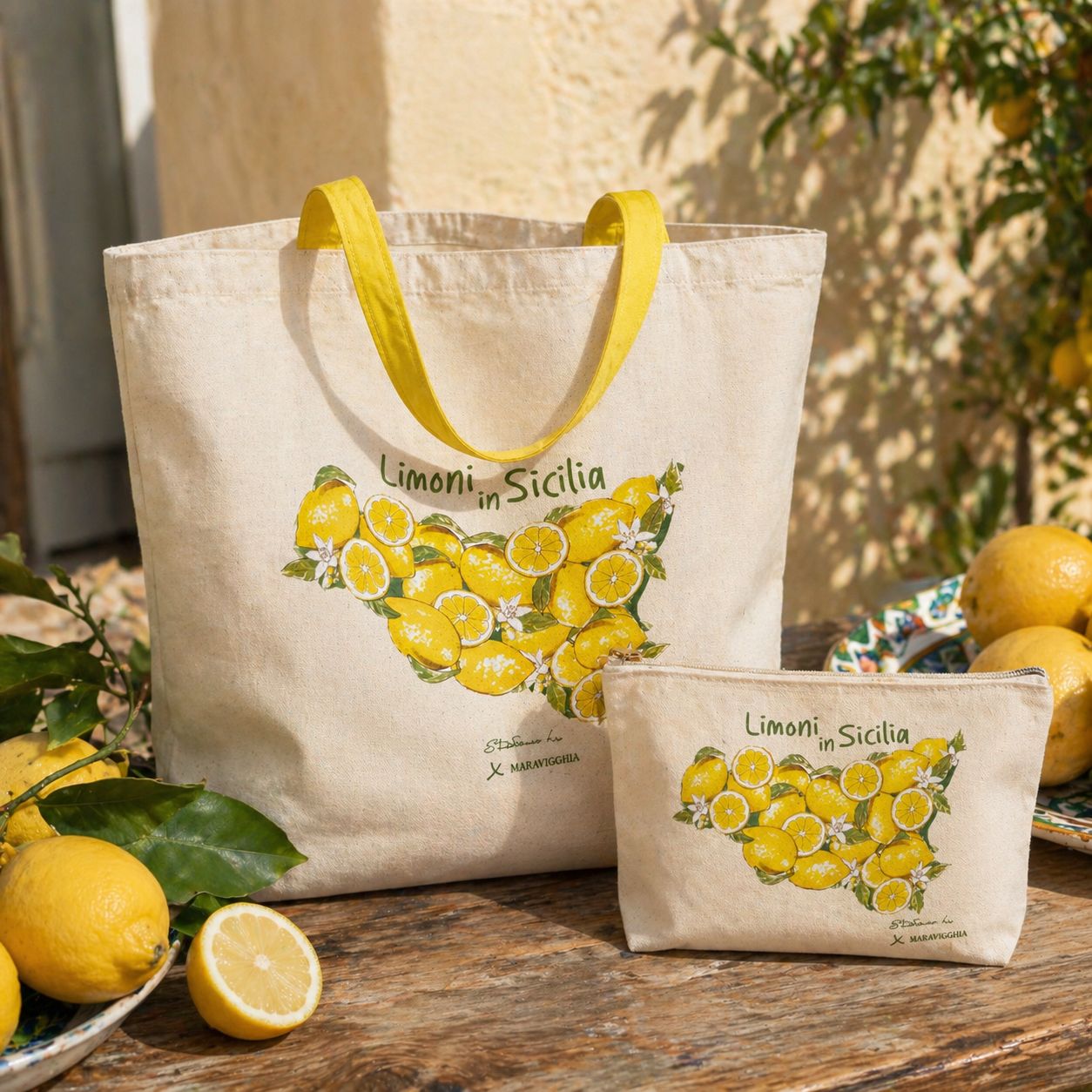 Borsa e pochette Limoni in Sicilia