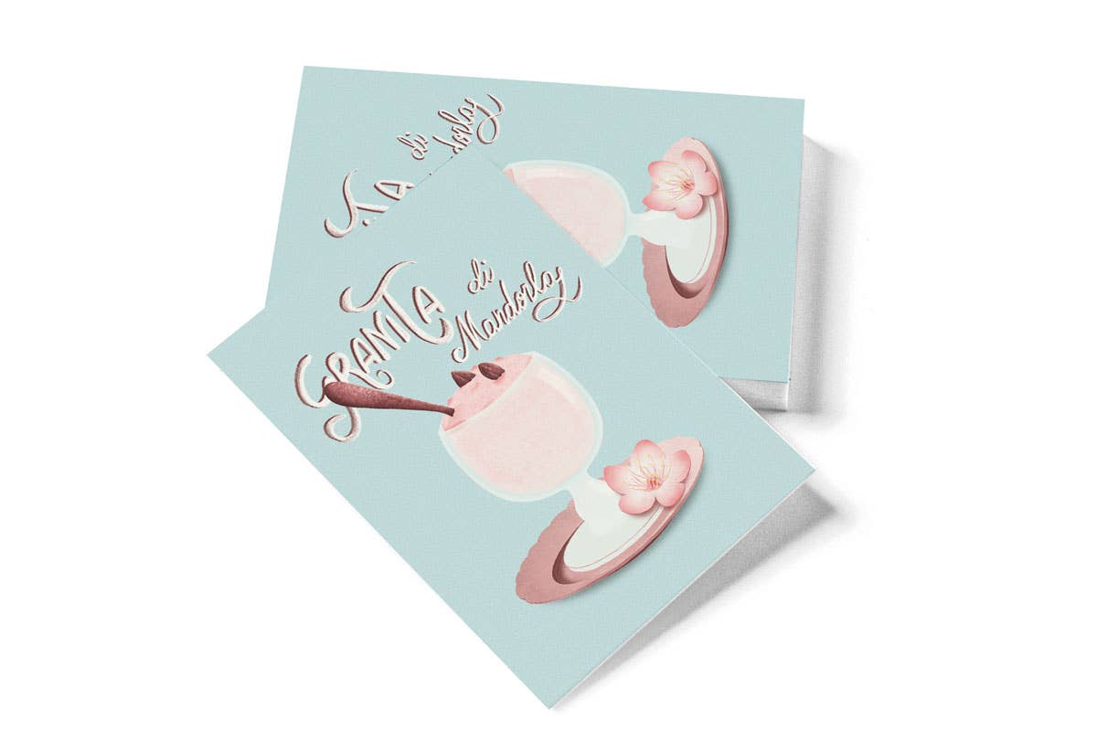 Cartolina Granita di mandorla - Maravigghia Sicily