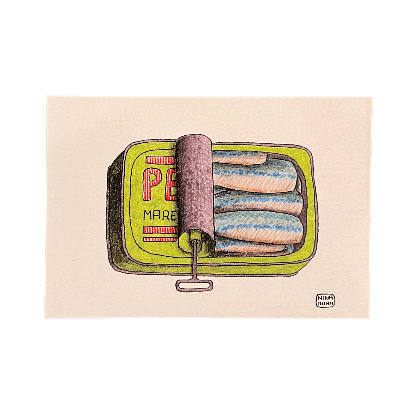 Cartoline iconiche di Nina Melan - illustrazioni - Maravigghia Sicily