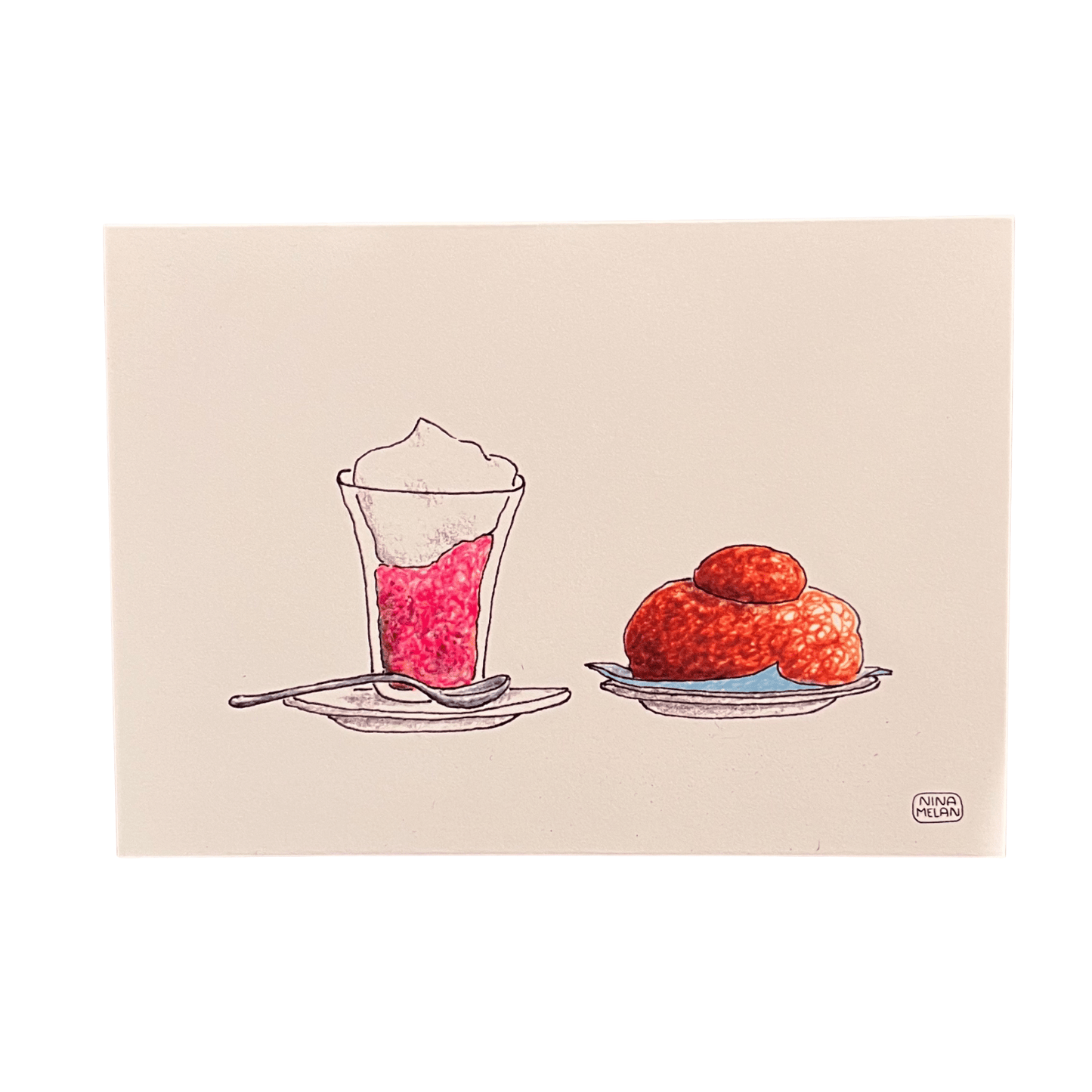 Cartoline iconiche di Nina Melan - illustrazioni - Maravigghia Sicily