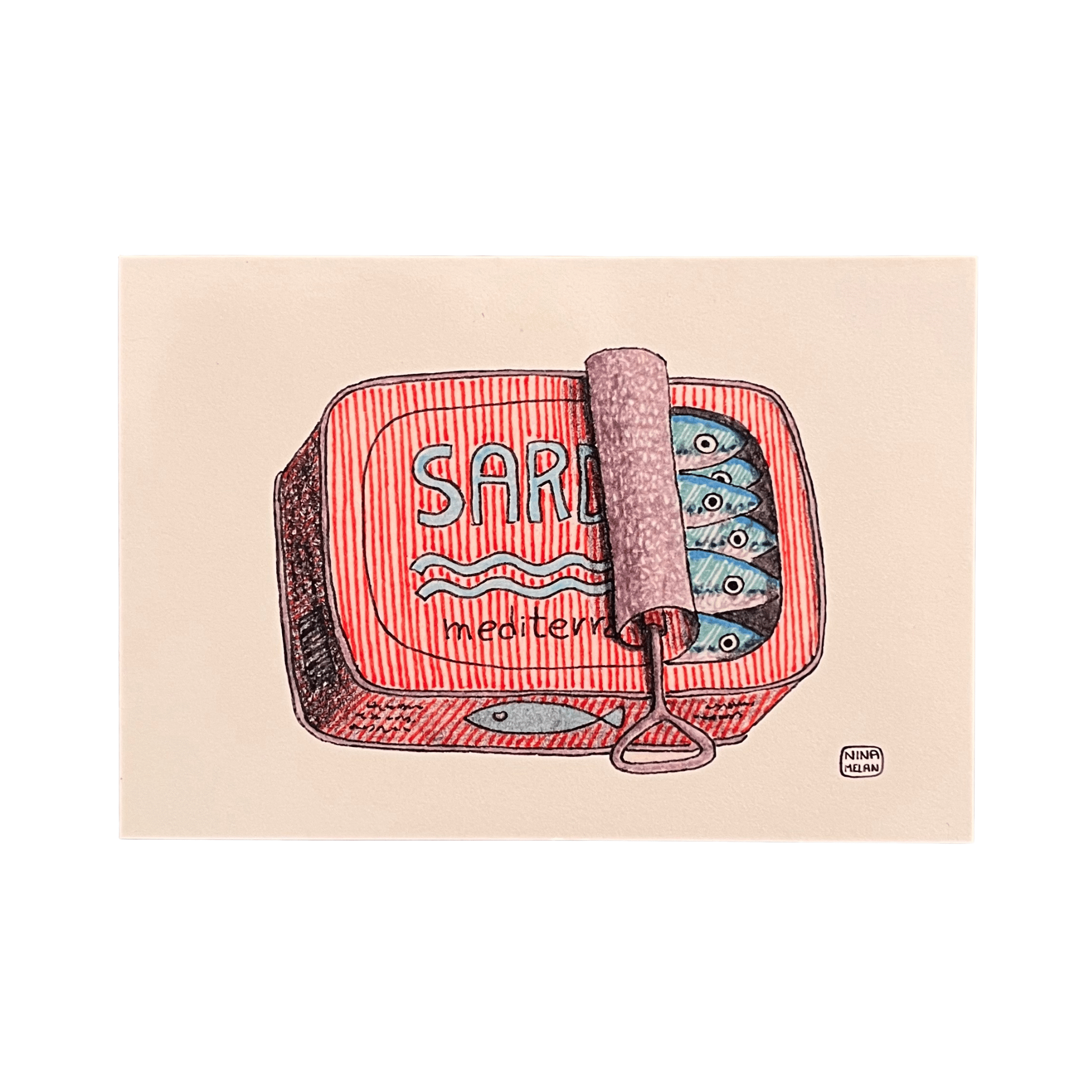 Cartoline iconiche di Nina Melan - illustrazioni - Maravigghia Sicily