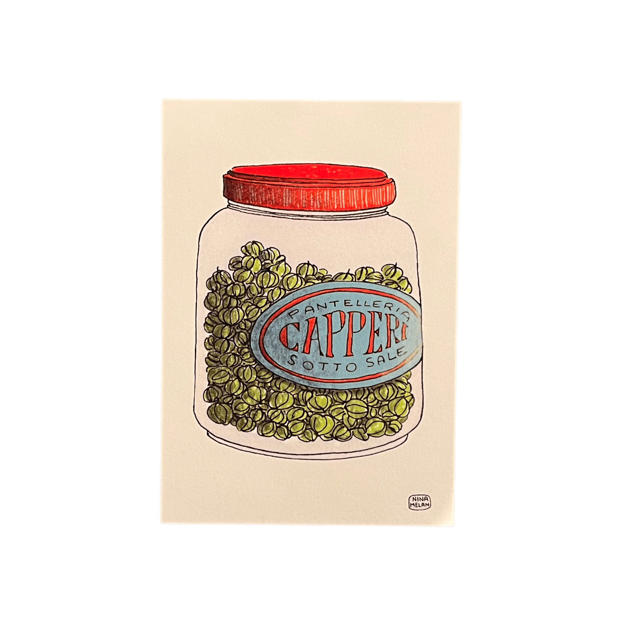 Cartoline iconiche di Nina Melan - illustrazioni - Maravigghia Sicily