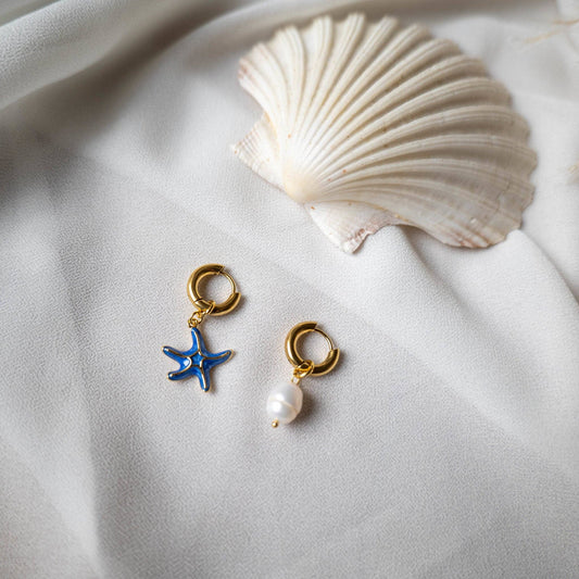 BLUMARE – Cerchi 2in1 Perla e Stella Marina Oro