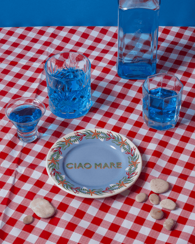 CIAO MARE - Piatto in porcellana con scritta - Maravigghia for Sicily
