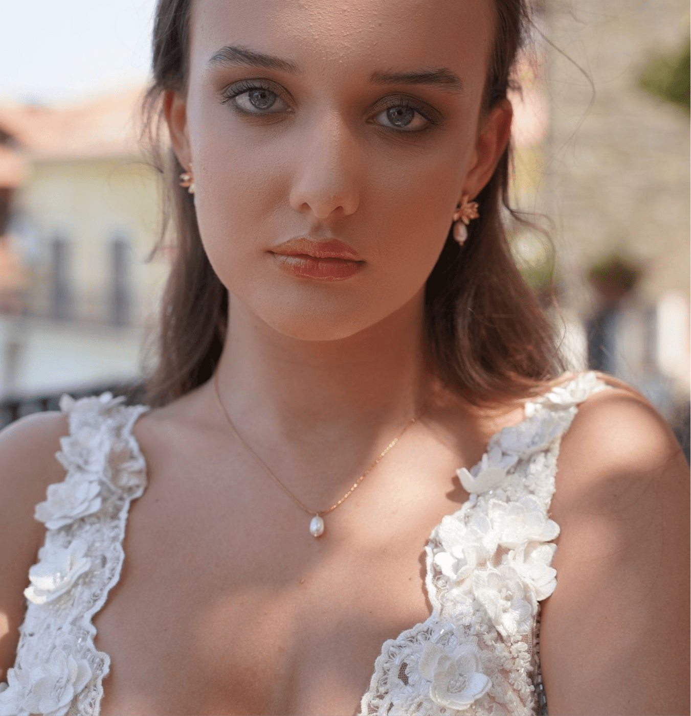 Collana serpente con perla di fiume - Maravigghia Sicily