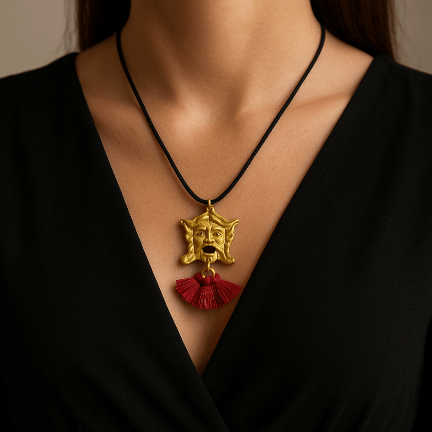 Collana Siciliana " Faccia Barocca" - Maravigghia Sicily