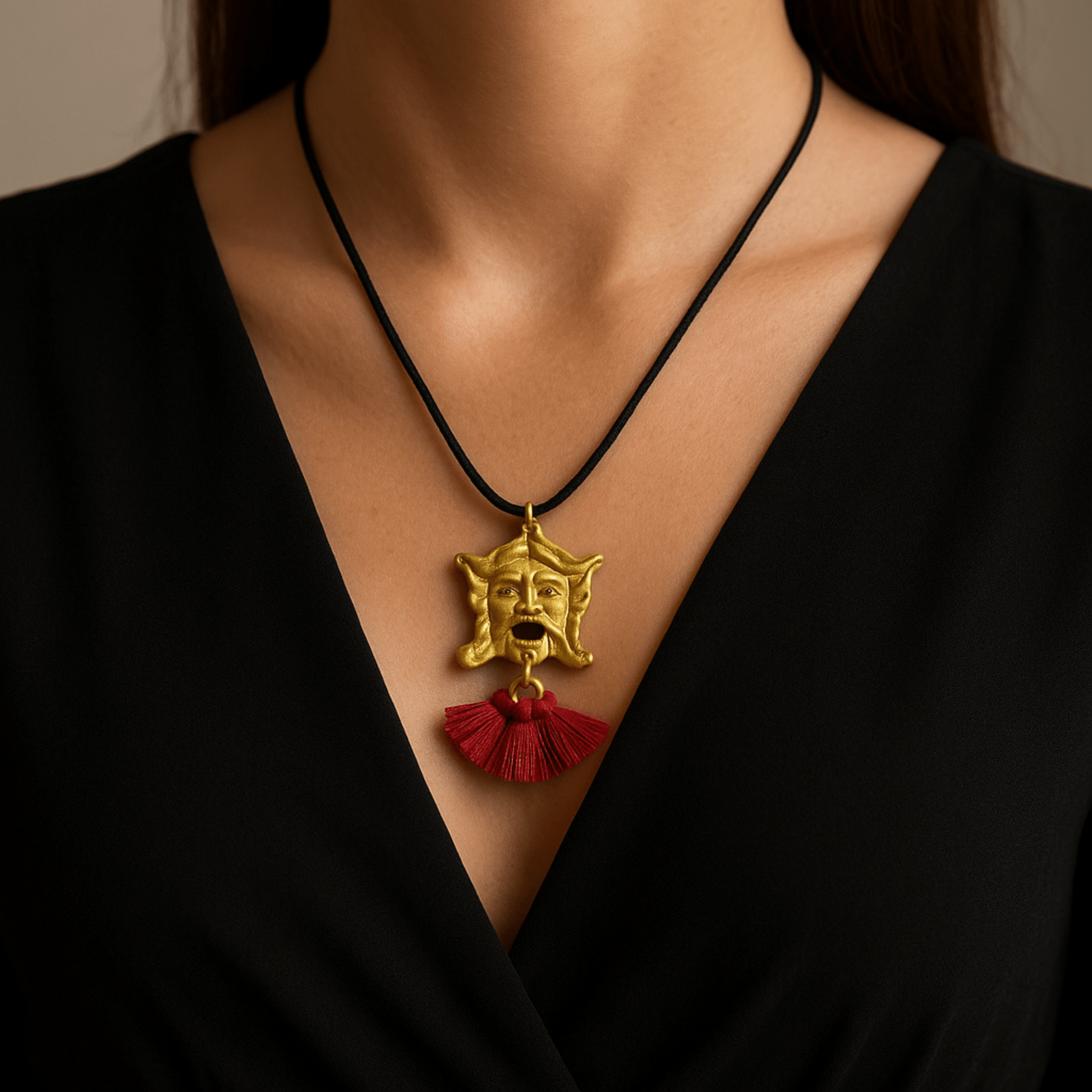 Collana Siciliana " Faccia Barocca" - Maravigghia Sicily