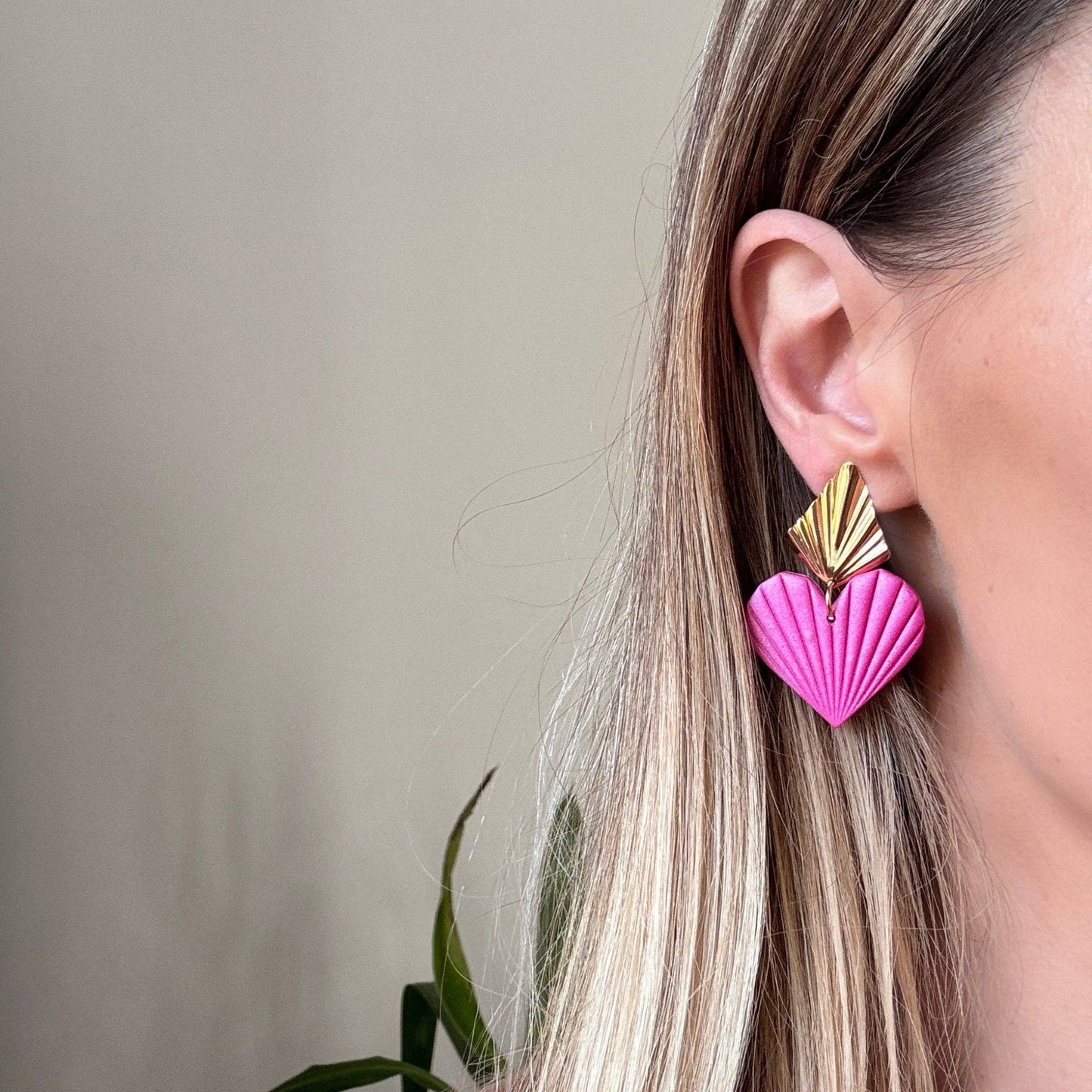 Cuore Divino - Orecchini Cuore Artigianali Placcato oro - Maravigghia Sicily