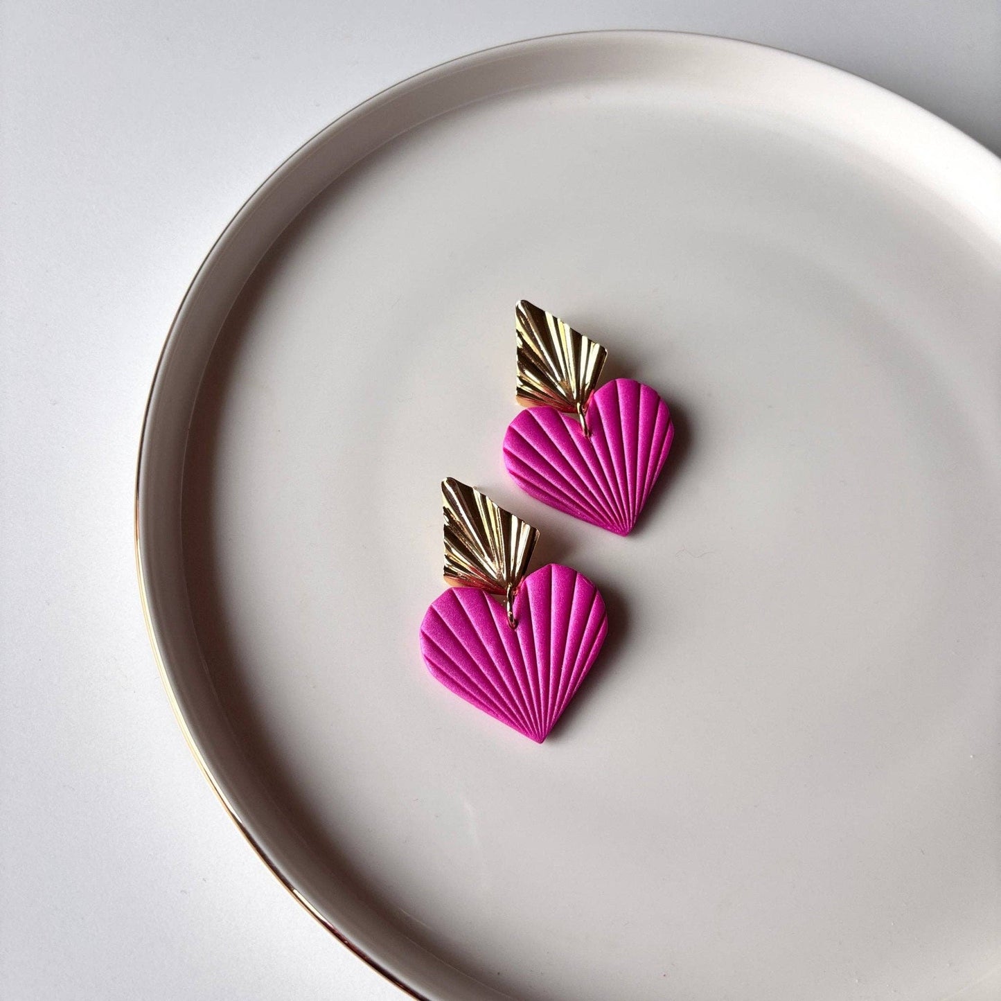 Cuore Divino - Orecchini Cuore Artigianali Placcato oro - Maravigghia Sicily