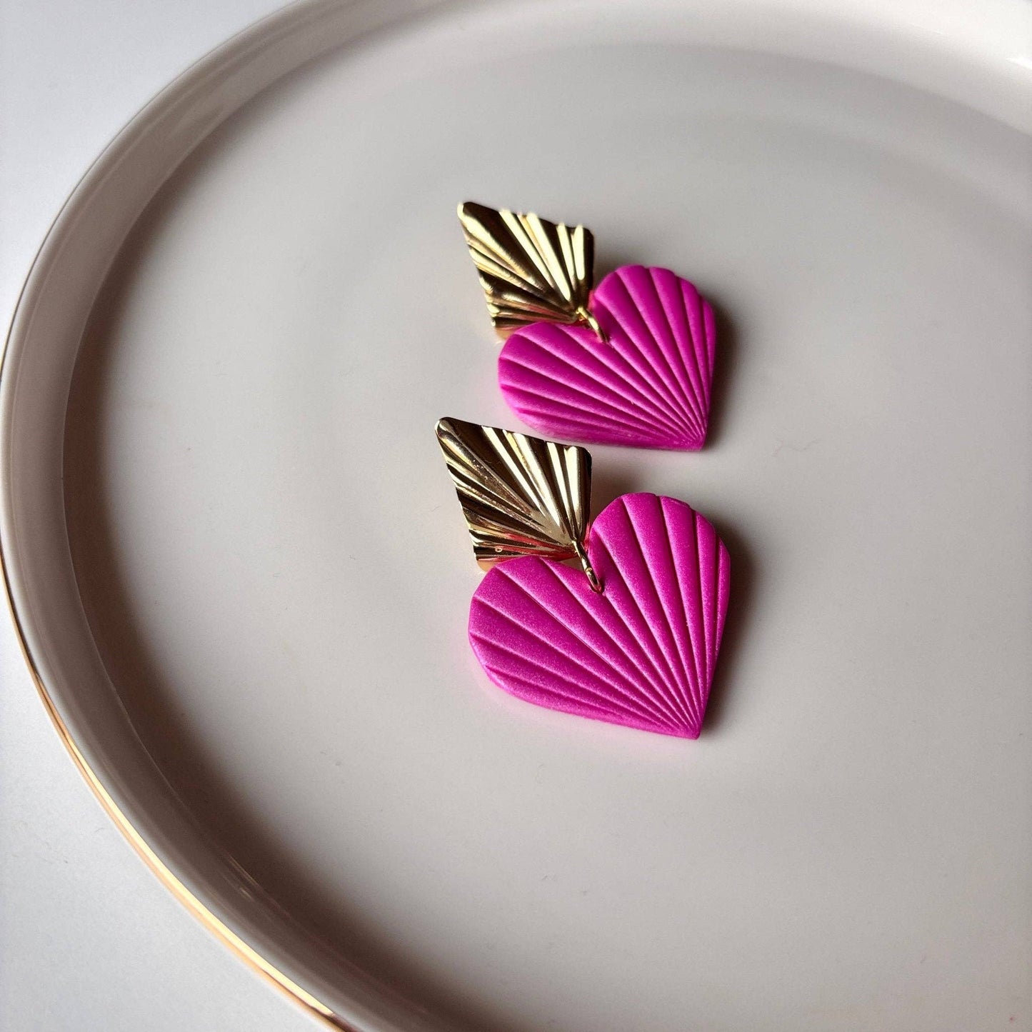 Cuore Divino - Orecchini Cuore Artigianali Placcato oro - Maravigghia Sicily