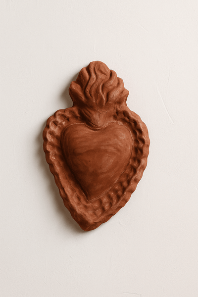 Cuore Sacro Pop Art in Ceramica - Maravigghia Sicily