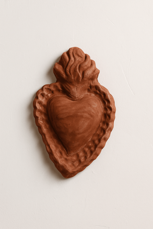 Cuore Sacro Pop Art in Ceramica - Maravigghia Sicily